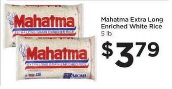 Food 4 Less Mahatma extra long enriched white rice offer