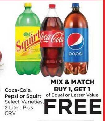 Food 4 Less Coca-cola, pepsi or squirt offer