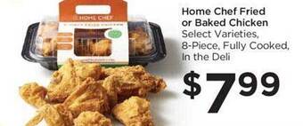 Food 4 Less Home chef fried or baked chicken offer