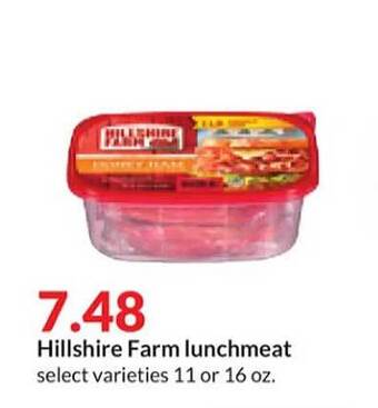 Hy-Vee Hillshire farm lunchmeat offer