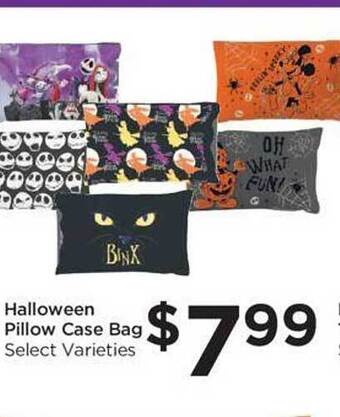 Food 4 Less Halloween pillow case bag offer