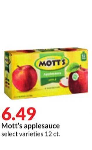 Hy-Vee Mott's applesauce offer