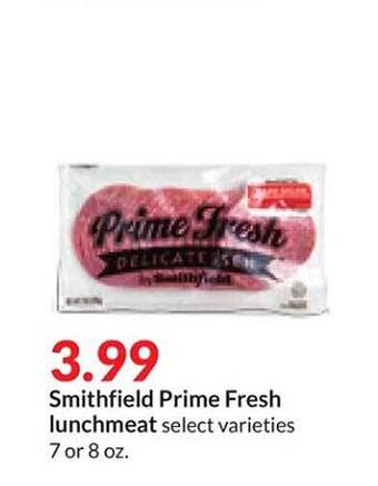 Hy-Vee Smithfield prime fresh lunchmeat offer