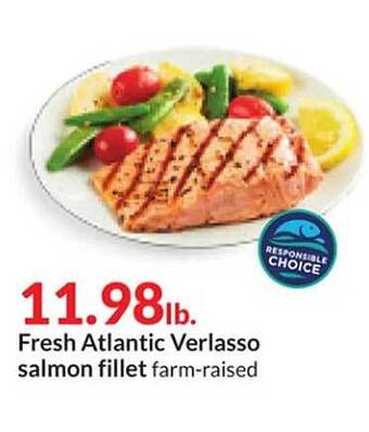 Hy-Vee Fresh atlantic verlasso salmon fillet offer