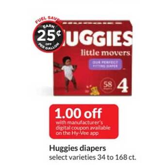 Hy-Vee Huggies diapers offer