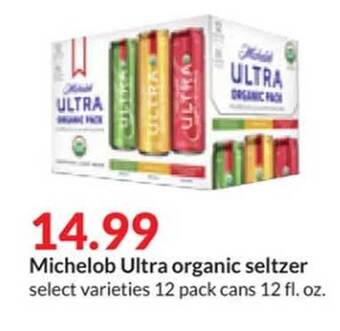 Hy-Vee Michelob ultra organic seltzer offer