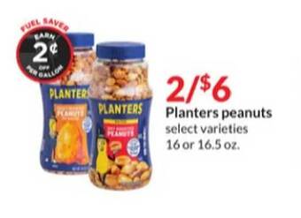 Hy-Vee Planters peanuts offer