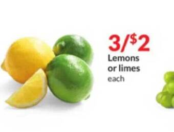 Hy-Vee Lemons or limes offer