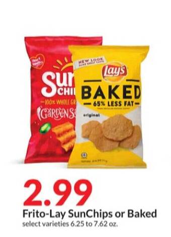 Hy-Vee Frito-lay sunchips or baked offer