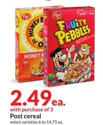 Hy-Vee Post cereal offer