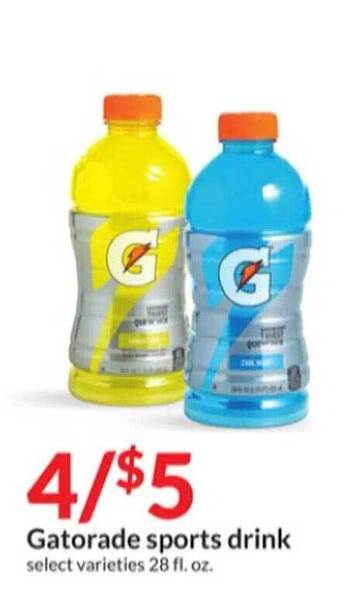 Hy-Vee Gatorade sports drink offer
