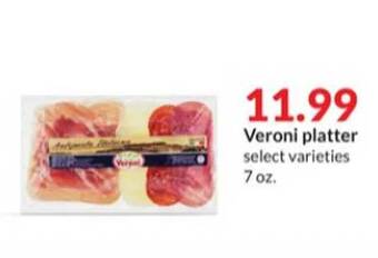 Hy-Vee Veroni platter offer