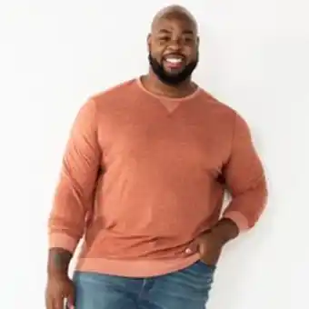 Kohl's Big & tall sonoma goods for life® super soft double knit crewneck tee offer