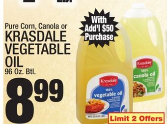 C Town Krasdale vegetable oil offer