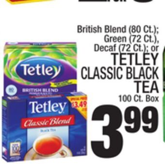 C Town Tetley classic black tea 100 ct. box offer