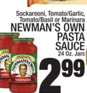 C Town Newman's own pasta sauce offer