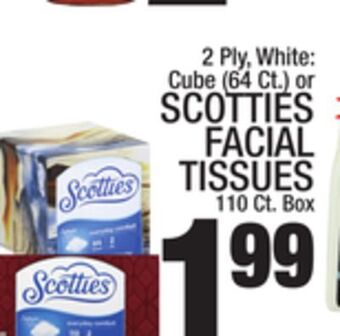 C Town Scotties facial tissues 110 ct. box offer