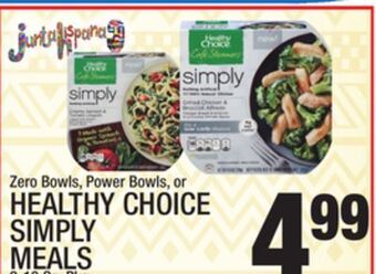 C Town Healthy choice simply meals offer