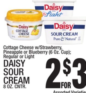 C Town Daisy sour cream, 8 oz. cntr. offer