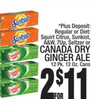 C Town Canada dry ginger ale offer