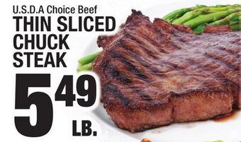 C Town Thin sliced chuck steak offer