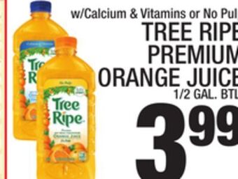 C Town Tree ripe premium orange juice offer