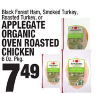 C Town Applegate organic oven roasted chicken offer