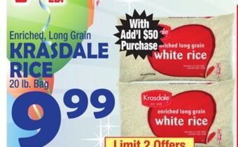 Bravo Supermarkets Krasdale rice offer