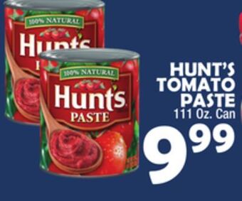 Bravo Supermarkets Hunt's tomato paste offer