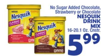 Bravo Supermarkets Nesquik drink mix offer