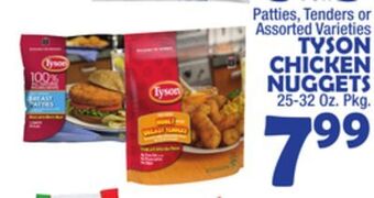 Bravo Supermarkets Tyson chicken nuggets offer