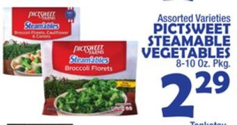Bravo Supermarkets Pictsweet steamable vegetables offer