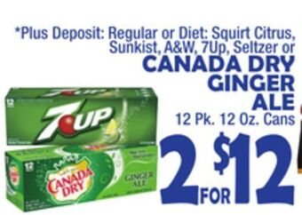 Bravo Supermarkets Canada dry ginger ale offer