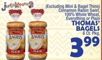 Bravo Supermarkets Thomas' bagels offer