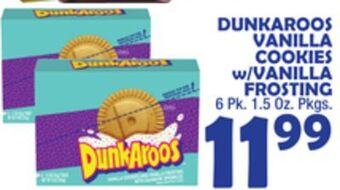 Bravo Supermarkets Dunkaroos vanilla cookies w/vanilla frosting offer