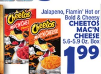 Bravo Supermarkets Cheetos mac'n cheese offer
