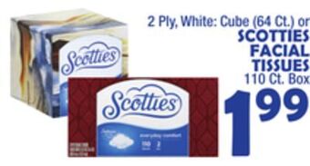 Bravo Supermarkets Scotties facial tissues 110 ct. box offer