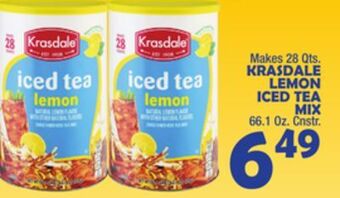 Bravo Supermarkets Krasdale lemon iced tea mix offer