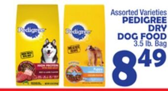 Bravo Supermarkets Pedigree dry dog food offer