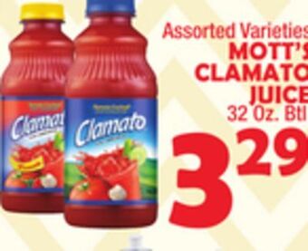 Bravo Supermarkets Mott's clamato juice offer