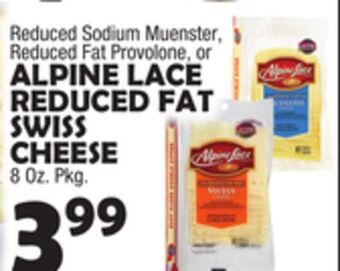Bravo Supermarkets Alpine lace reduced fat swiss cheese offer