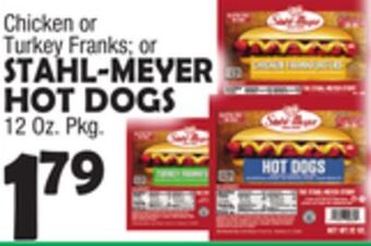 Bravo Supermarkets Stahl-meyer hot dogs offer