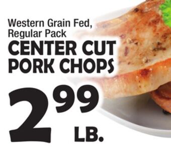 Bravo Supermarkets Center cut pork chops offer