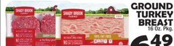 Bravo Supermarkets Shady brook farms ground turkey breast offer