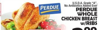 Bravo Supermarkets Perdue whole chicken breast ww/ribs offer
