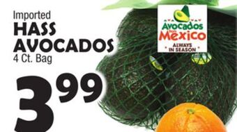 Bravo Supermarkets Hass avocados offer