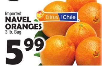 Bravo Supermarkets Navel oranges offer