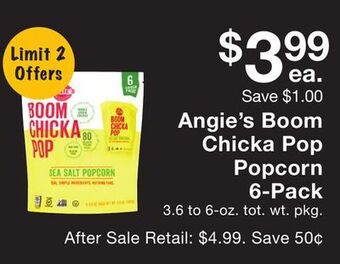 Fairway Store Market Angie's boom chicka pop popcorn offer