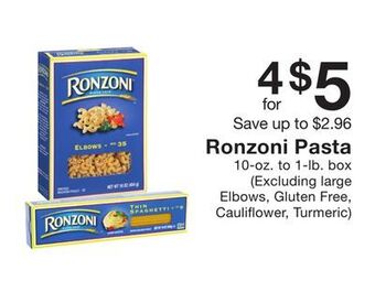 Fairway Store Market Ronzoni pasta offer