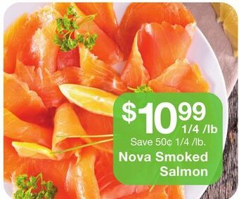 Fairway Store Market Nova smoked salmon offer